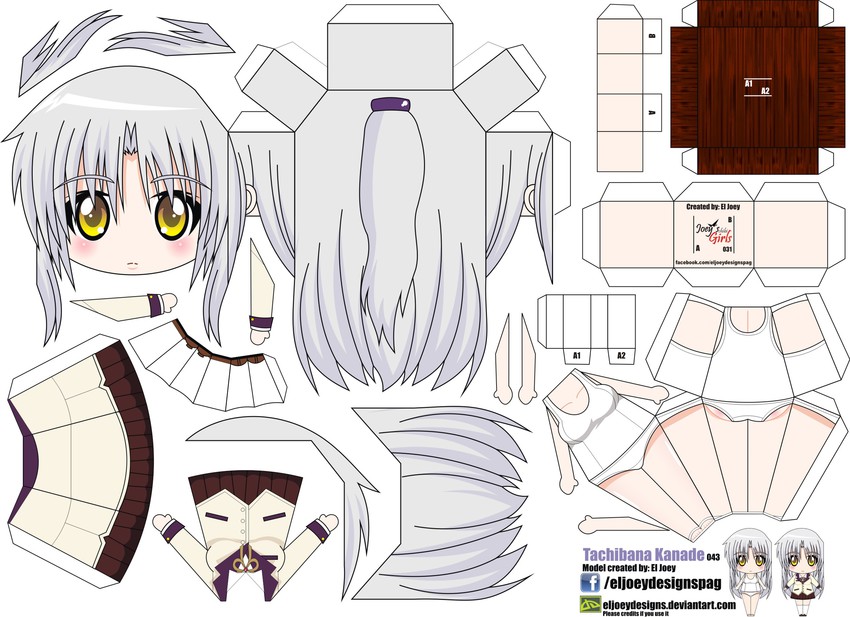 tachibana kanade (angel beats!) drawn by el_joey