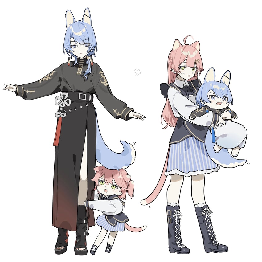 hoshimachi suisei and sakura miko (hololive) drawn by tai_inukai