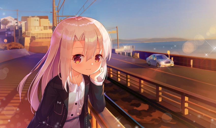 illyasviel von einzbern (fate and 1 more) drawn by taku_michi