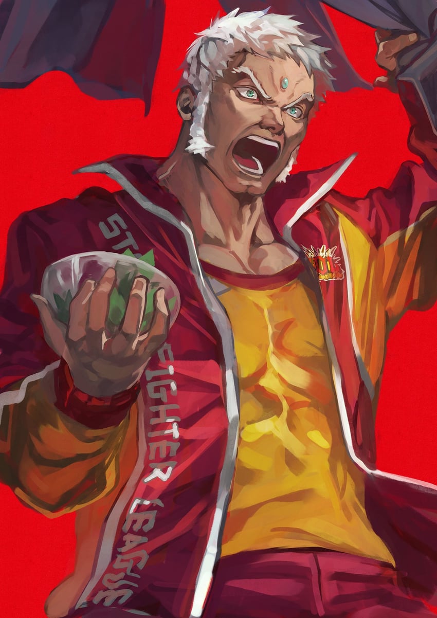 urien (street fighter and 1 more) drawn by otsudou