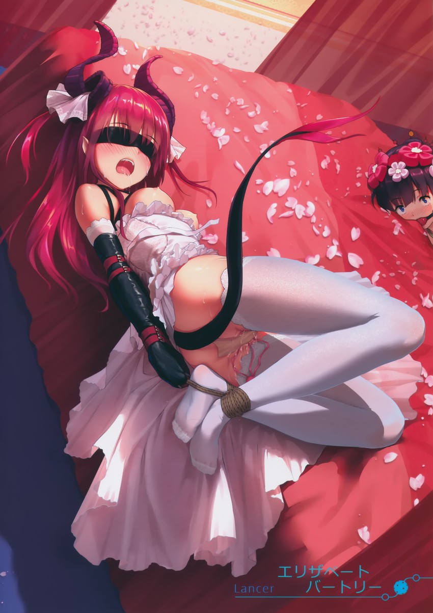 elizabeth bathory and katsushika hokusai (fate and 1 more) drawn by himitsu_(hi_mi_tsu_2)