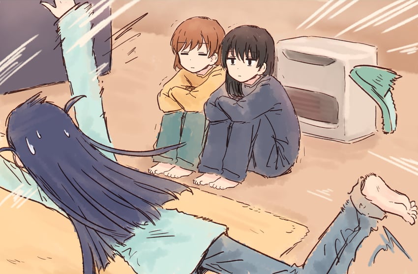 aijou karen, tsuyuzaki mahiru, and kagura hikari (shoujo kageki revue starlight) drawn by bullfalk