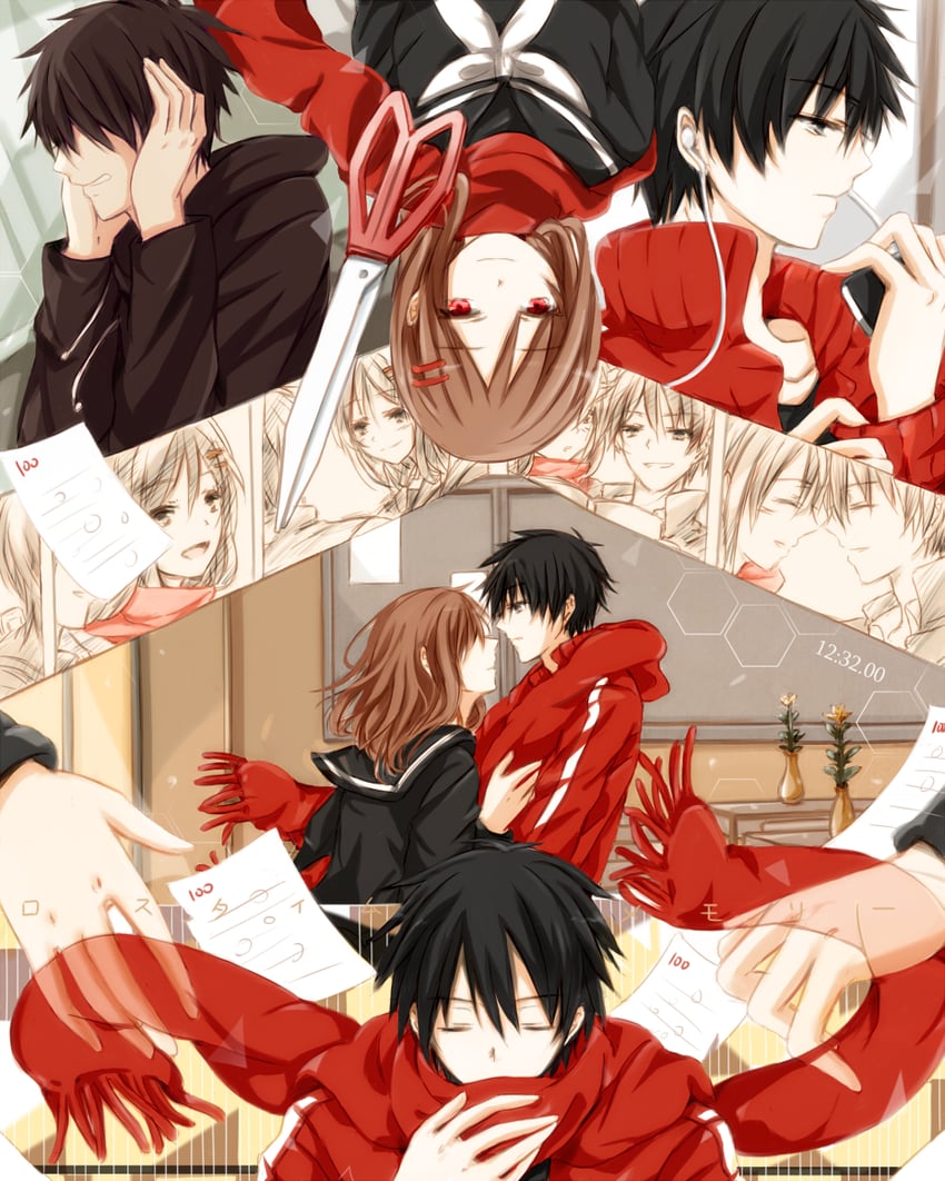 tateyama ayano and kisaragi shintarou (kagerou project and 1 more) drawn by tetonori