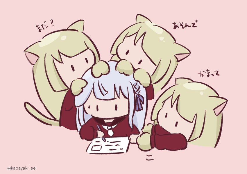 kon kanaho and miyagawa takane (assault lily) drawn by kabayaki_(kabayaki_eel)