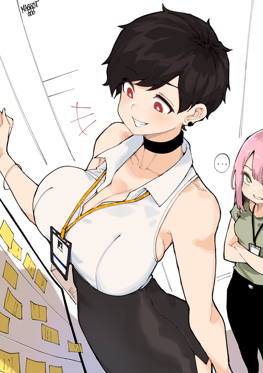 olive laurentia and melissa renata (original) drawn by norman_maggot