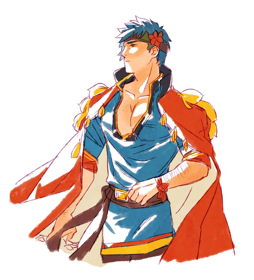 ike (fire emblem and 2 more) drawn by koi_(fishnbacon)