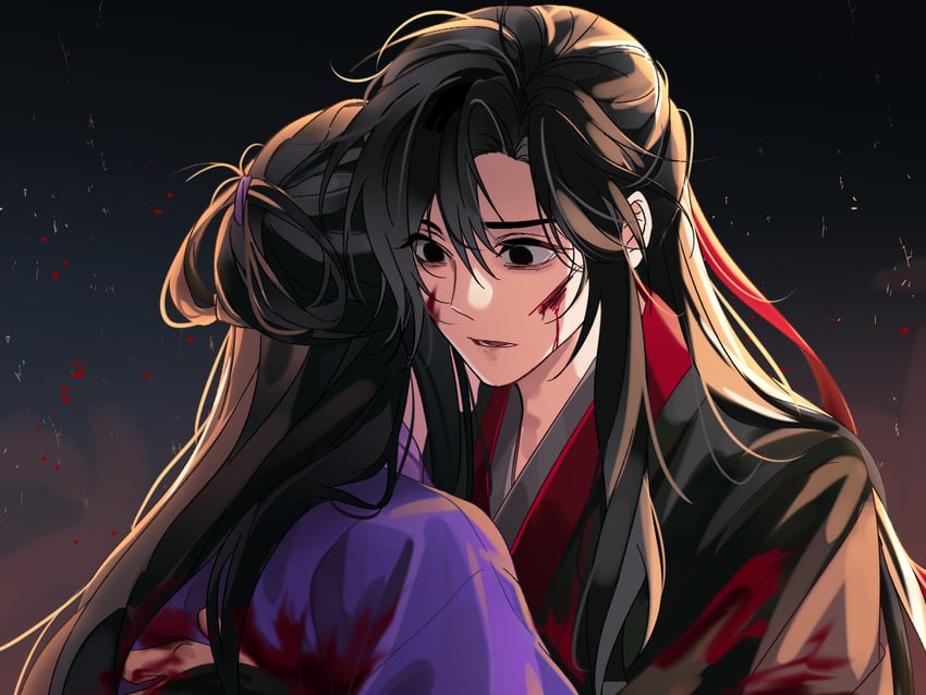 wei wuxian and jiang yanli (modao zushi) drawn by dojeog1234