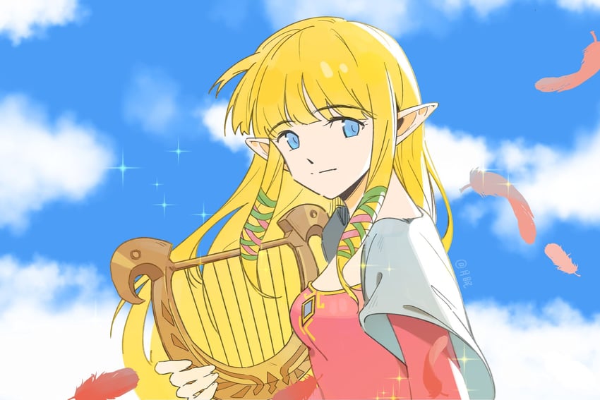 princess zelda (the legend of zelda and 1 more) drawn by yuemianning