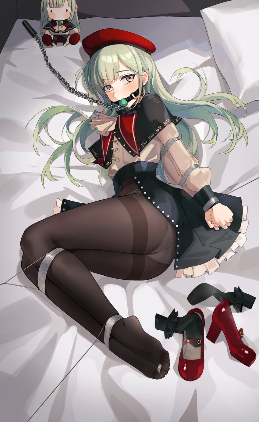 wakaba mutsumi and mortis (bang dream! and 1 more) drawn by chuck_(harfmoondark)