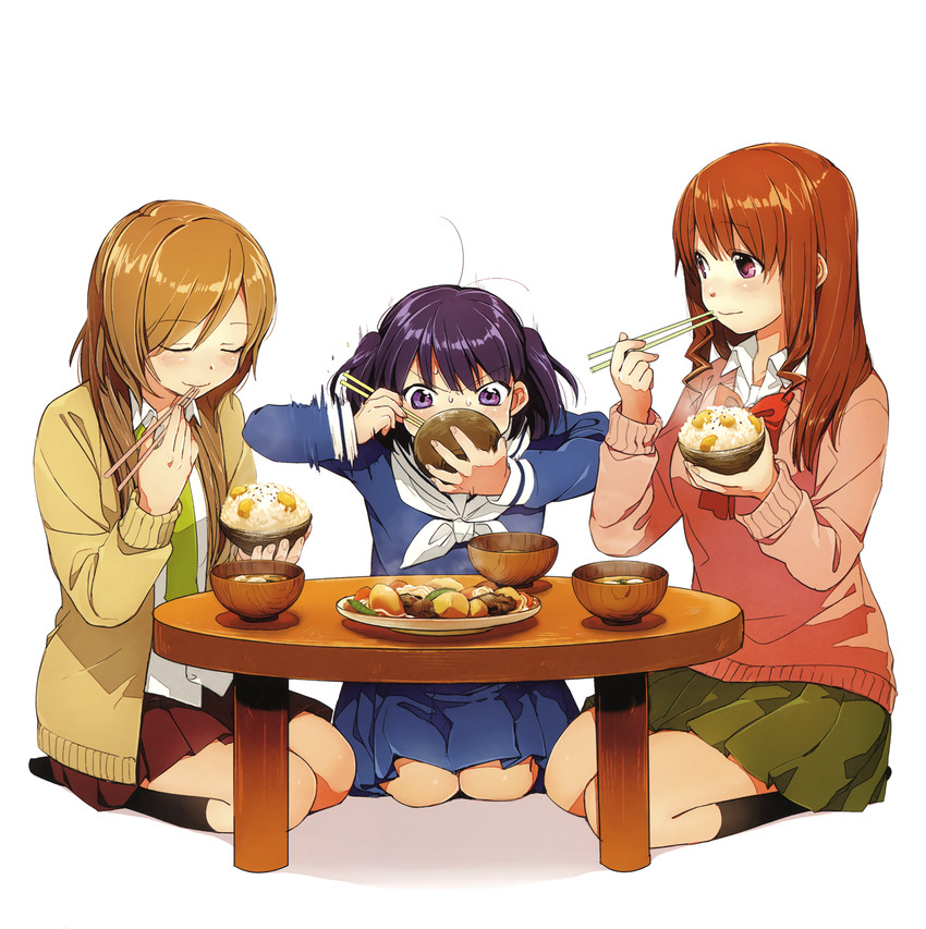 machiko ryou, morino kirin, and shiina (koufuku graffiti) drawn by kawai_makoto