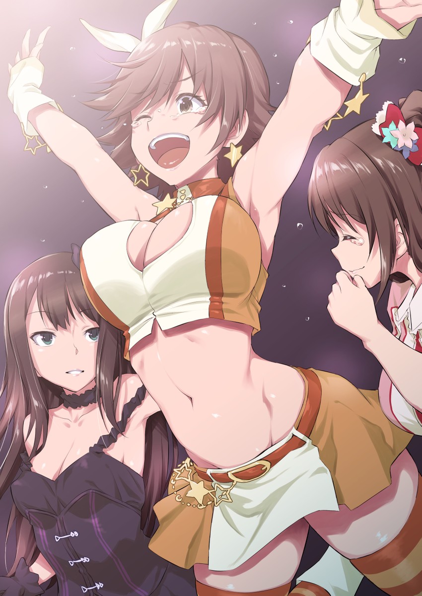 shibuya rin, shimamura uzuki, and honda mio (idolmaster and 1 more) drawn by inu_(aerodog)