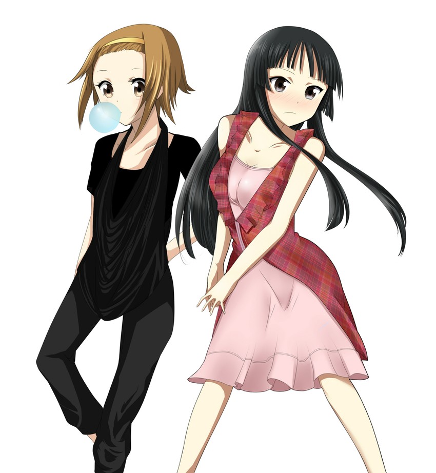 akiyama mio and tainaka ritsu (k-on!) drawn by a.ringo