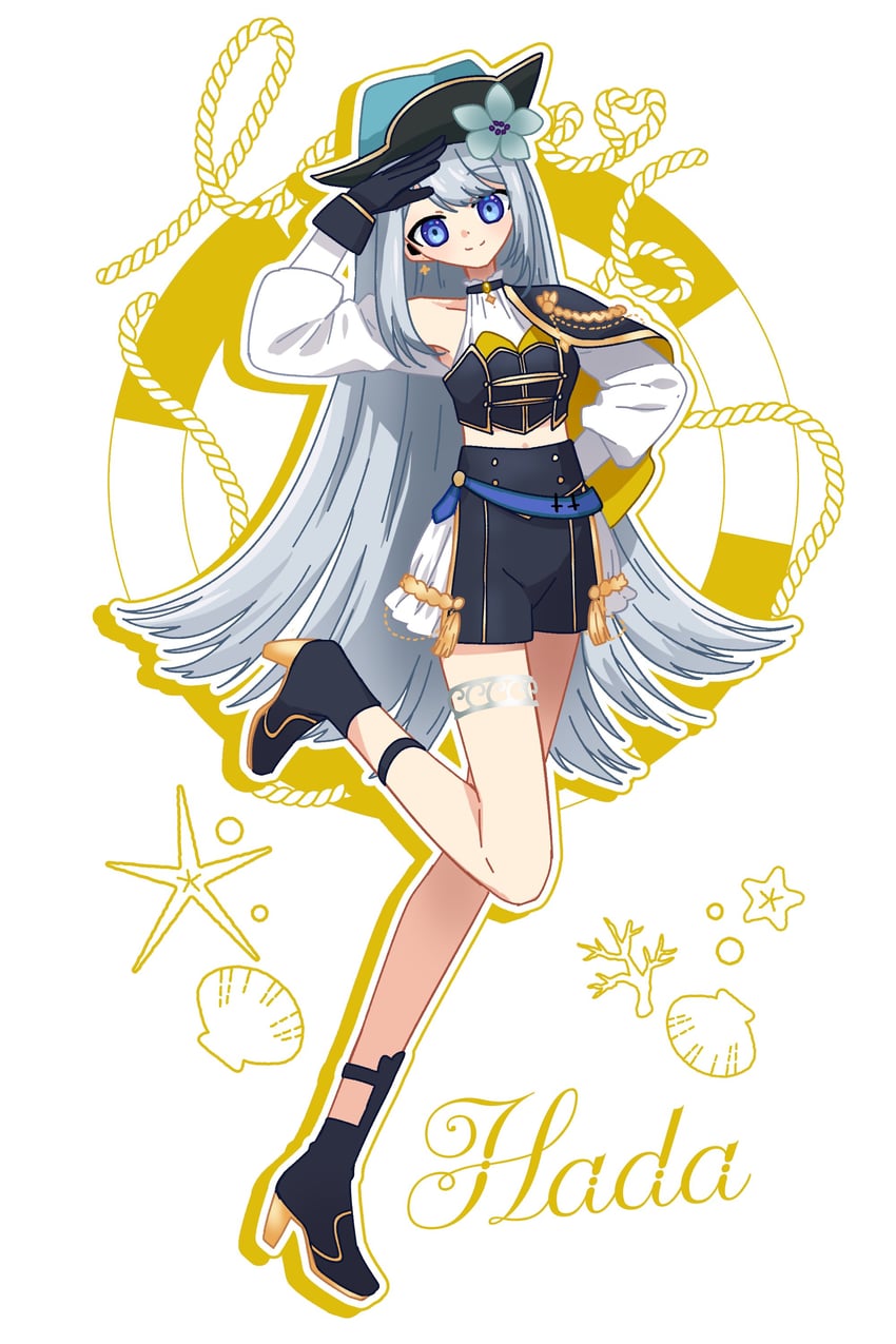 ban hada (nijisanji and 1 more) drawn by ni_duduru