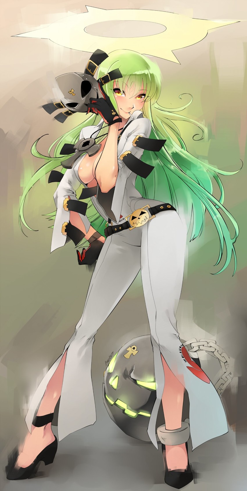 c.c. and jack-o' valentine (guilty gear and 2 more) drawn by kenshin187