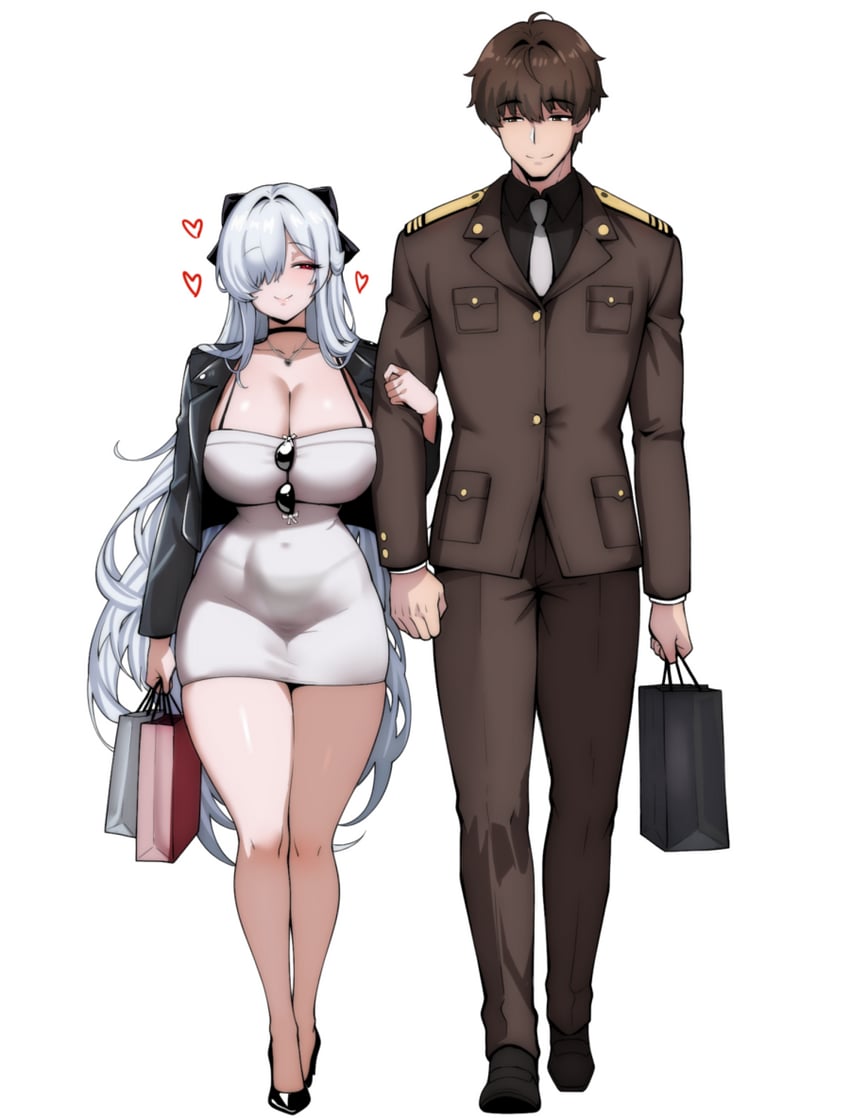 commander and cinderella (goddess of victory: nikke) drawn by jamjamstyle