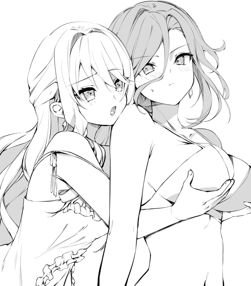 clorinde and navia (genshin impact) drawn by 52hz_mayday
