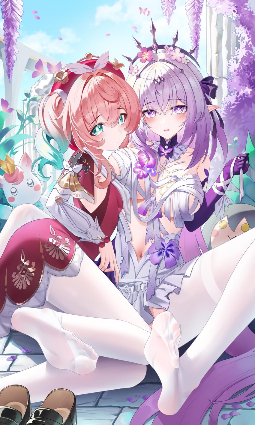 castorice and hyacine (honkai and 1 more) drawn by jndfh