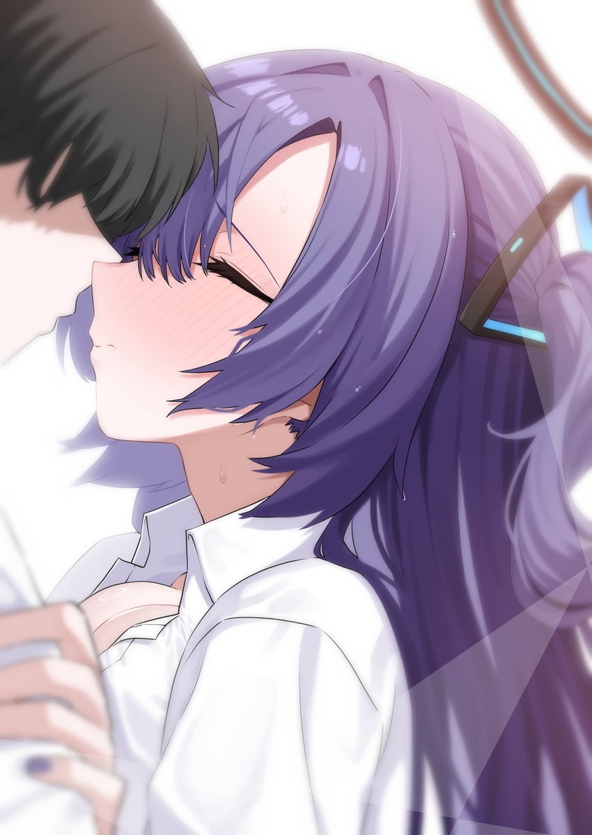 sensei and yuuka (blue archive) drawn by b.t._(boob_tong)