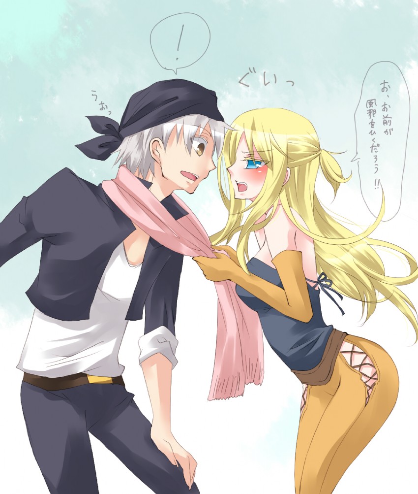 celes chere and locke cole (final fantasy and 1 more) drawn by ginshachi