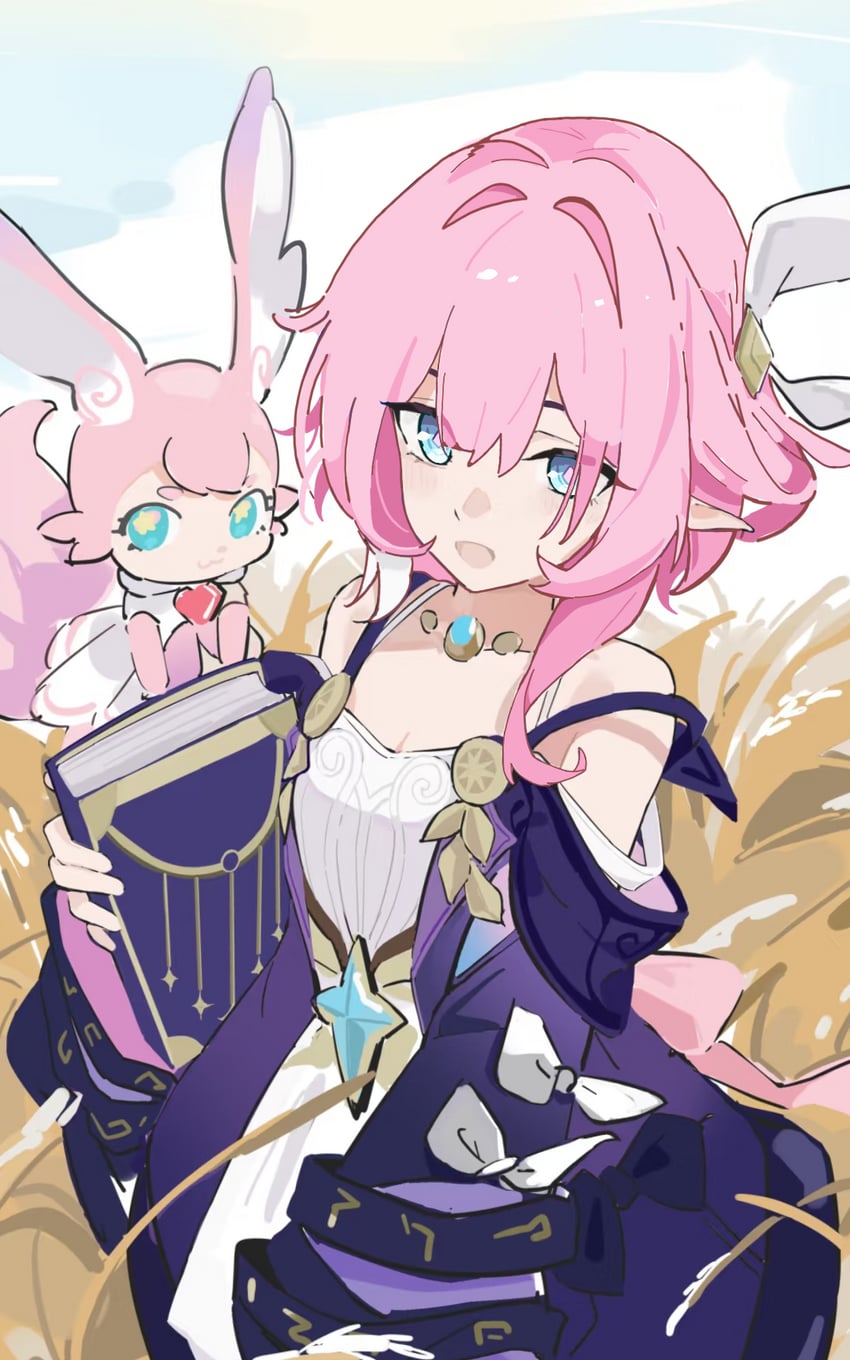 cyrene and mem (honkai and 1 more) drawn by tulip_(lofter_012676435048)