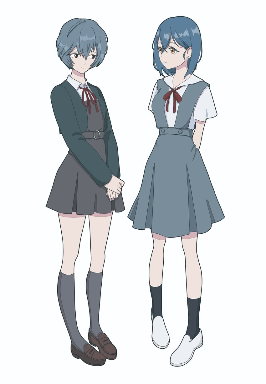 ayanami rei and wakana shiki (love live! and 2 more) drawn by km_(mi_iizt)