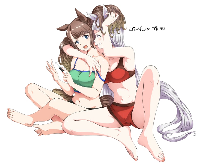 gold ship and tosen jordan (umamusume) drawn by hamao