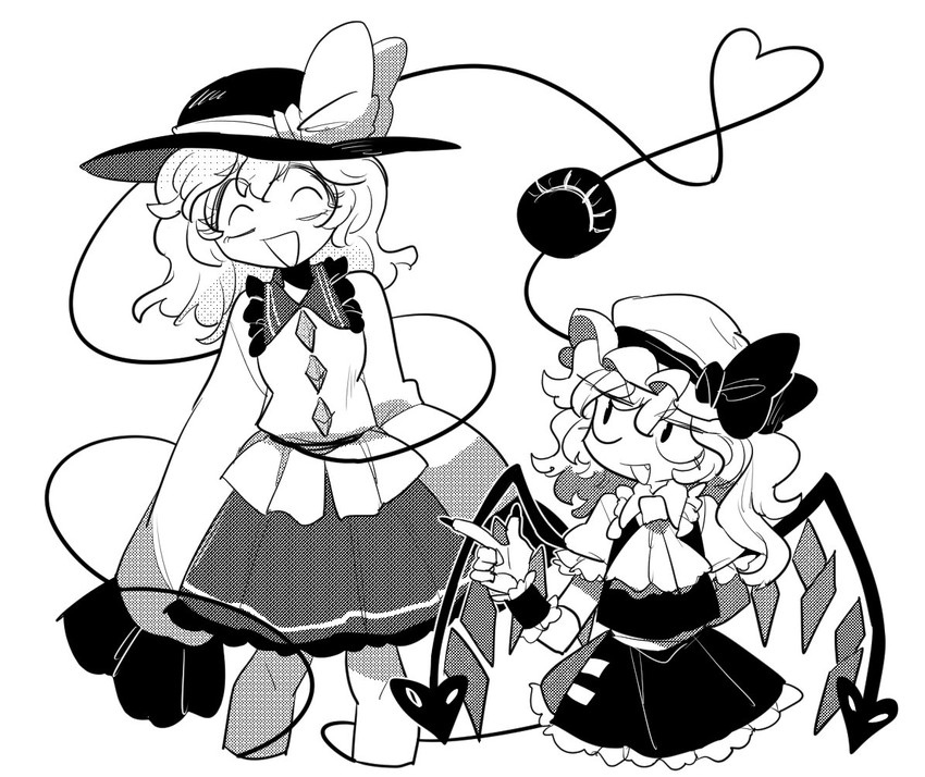 flandre scarlet and komeiji koishi (touhou) drawn by furukawa_(yomawari)