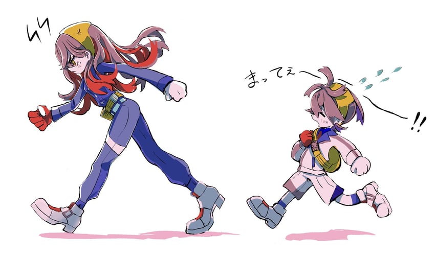 kieran and carmine (pokemon and 1 more) drawn by hasu_(2157hasu)