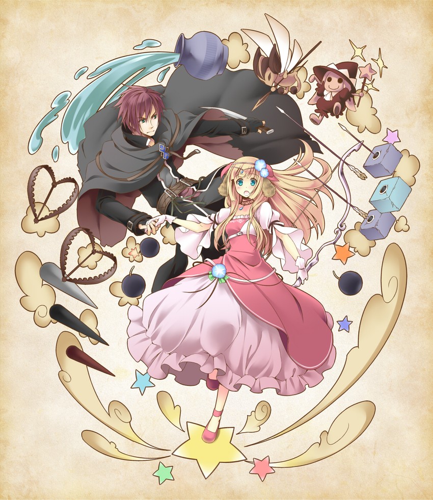 leah and gritz (wana no kishi ginsen no hime) drawn by takana_(srplus)