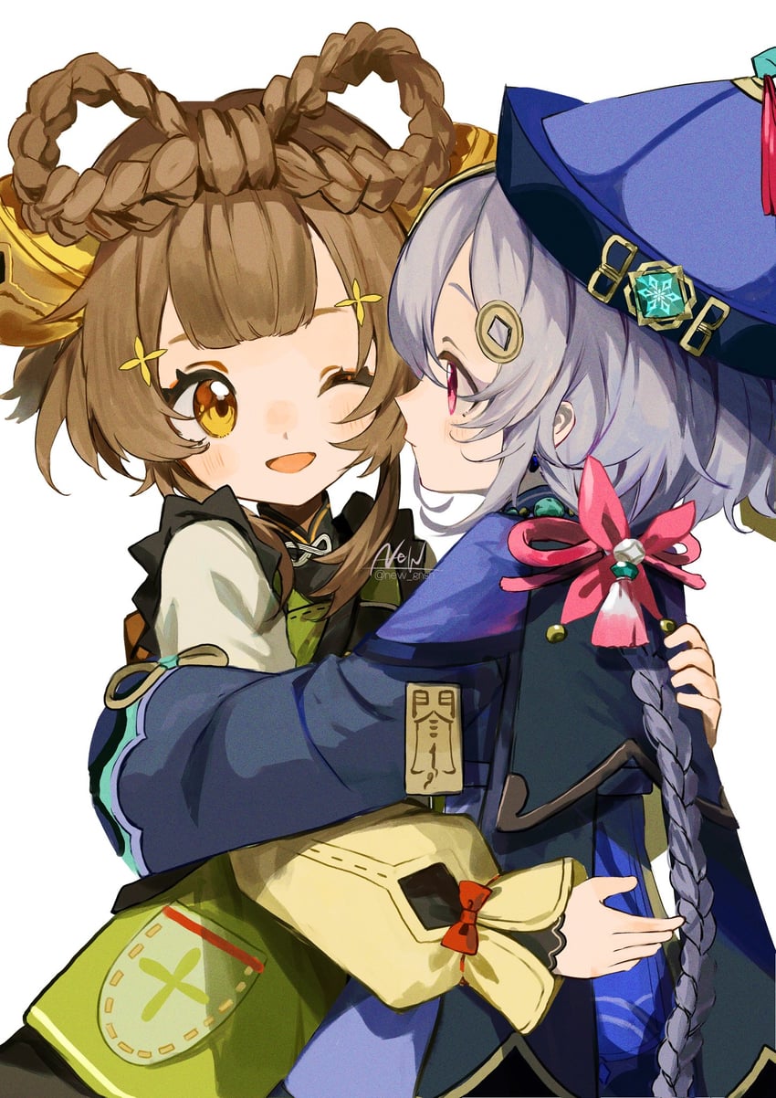 qiqi and yaoyao (genshin impact) drawn by new_(new_gnsn)
