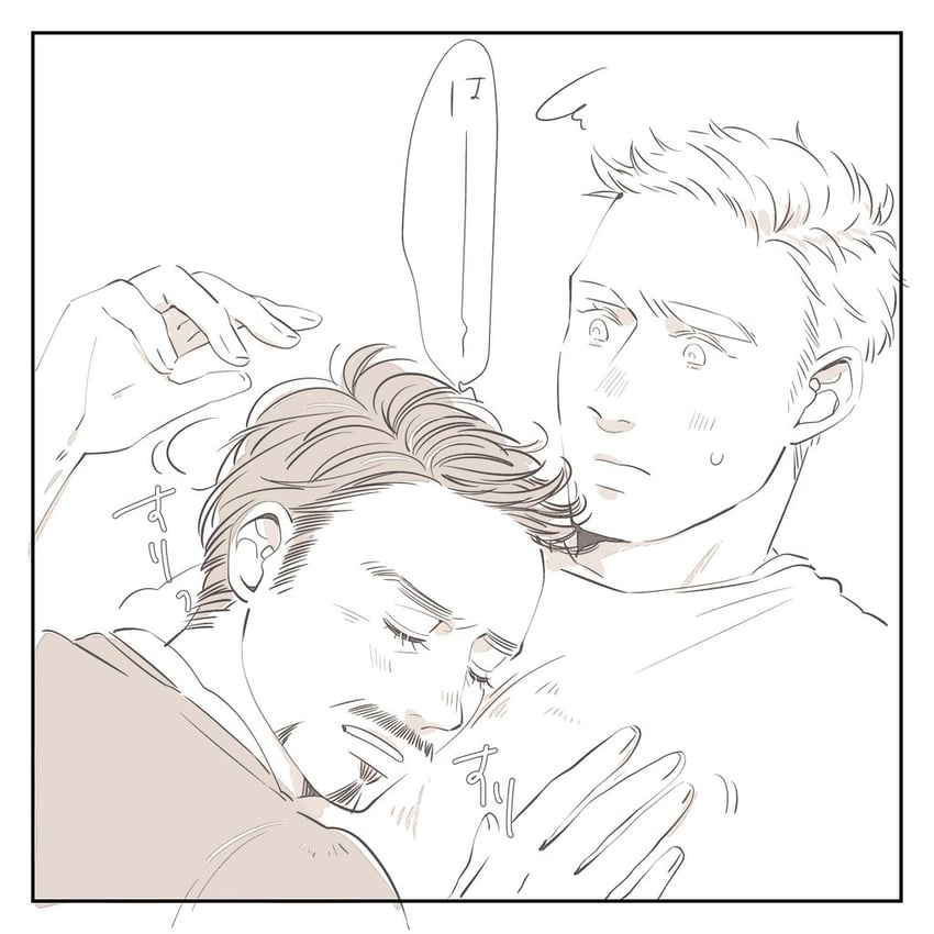 steve rogers and tony stark (marvel and 2 more) drawn by my_3rd
