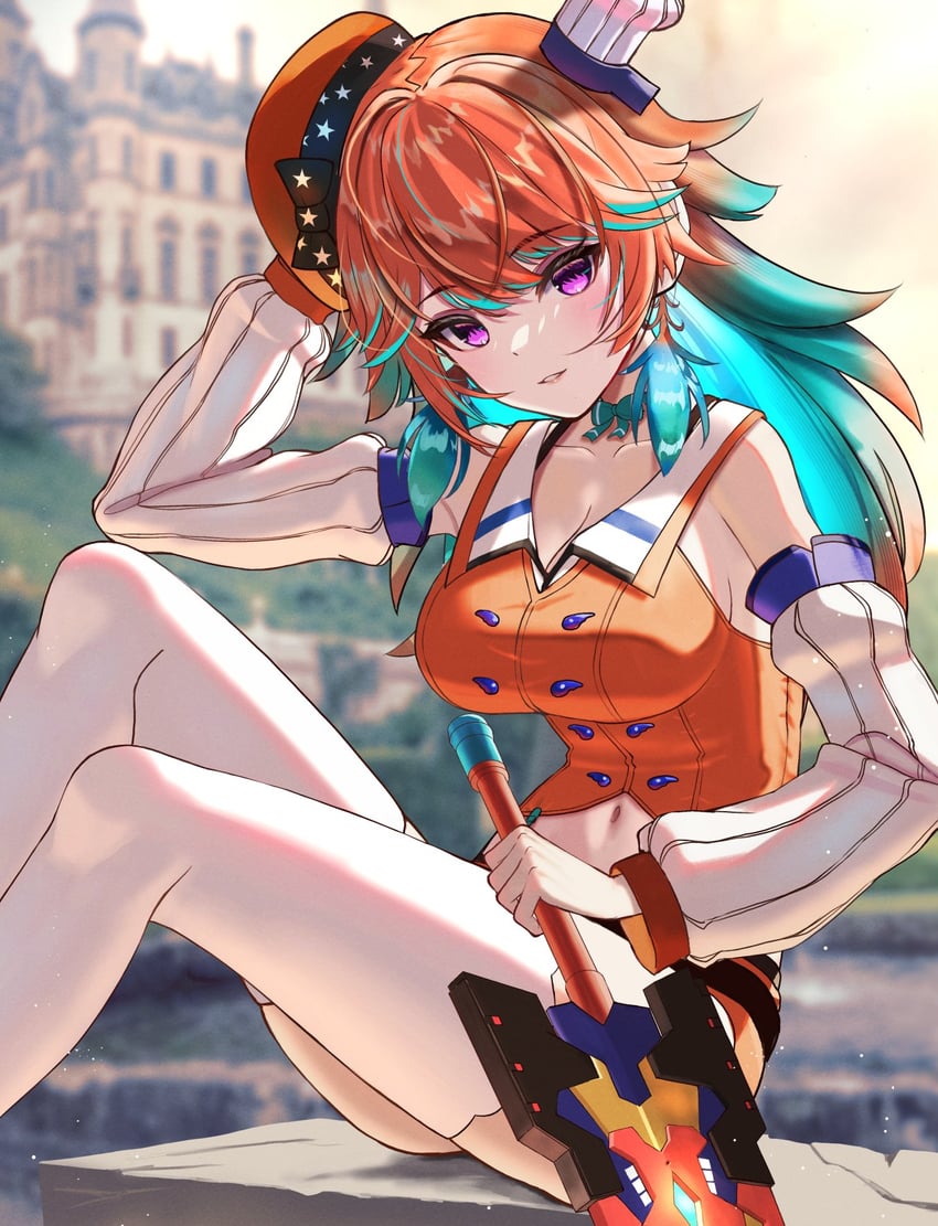 takanashi kiara (hololive and 1 more) drawn by inari_(ambercrown)