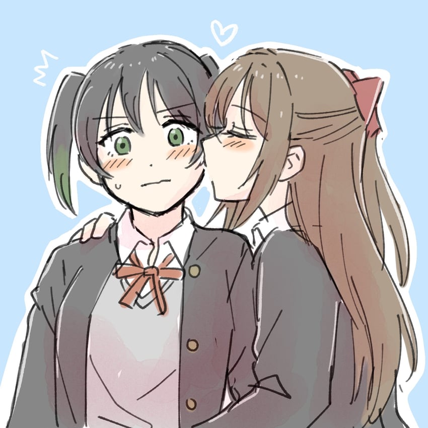 takasaki yu and osaka shizuku (love live! and 1 more) drawn by solllolll