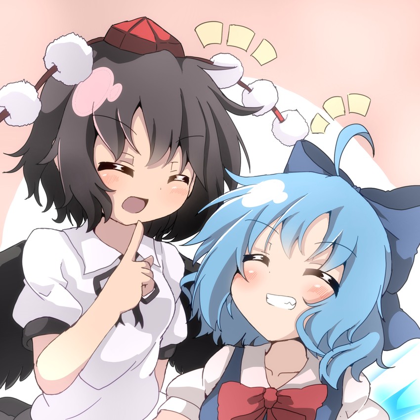 cirno and shameimaru aya (touhou) drawn by do_(4-rt)