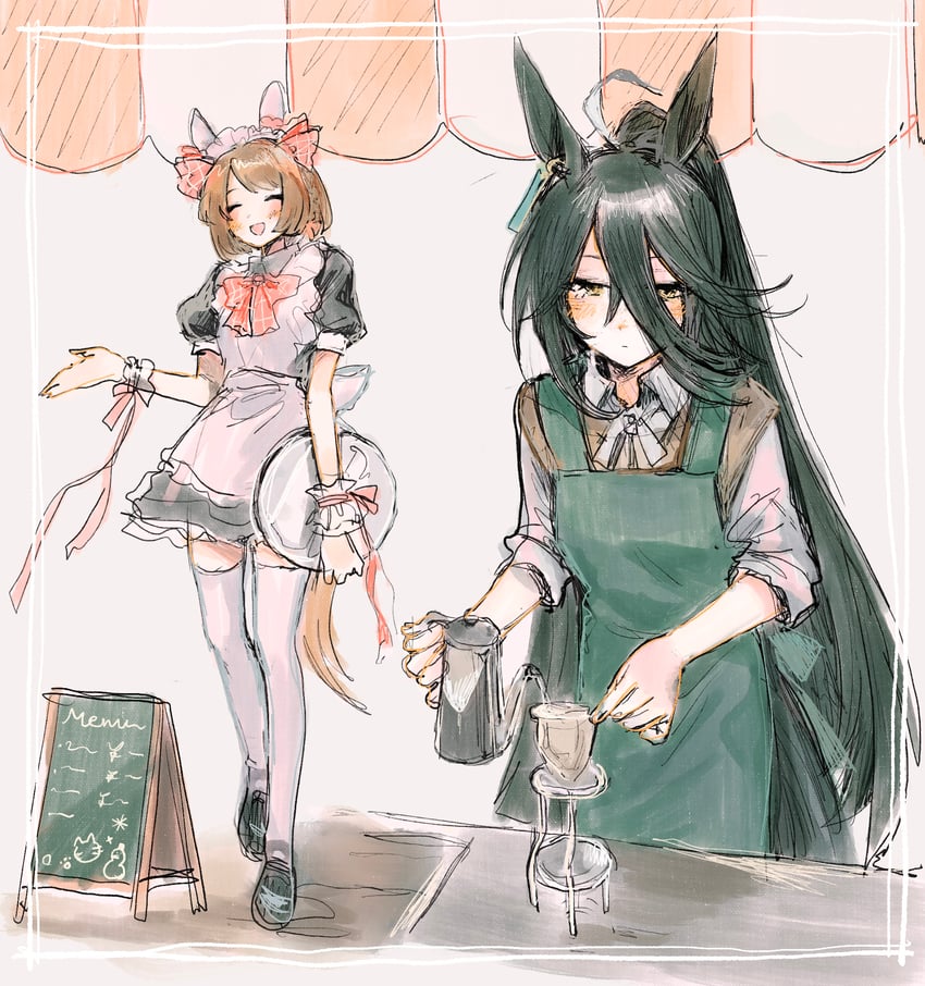 manhattan cafe and yukino bijin (umamusume) drawn by subaru_(user_tmwv7722)