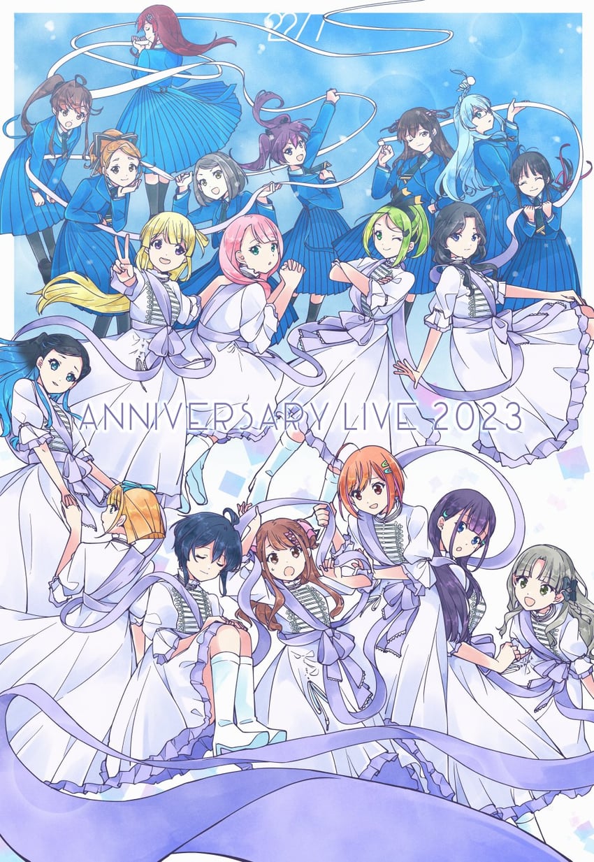 takigawa miu, maruyama akane, saito nicole, fujima sakura, sato reika, and 14 more (22/7) drawn by trefle_r