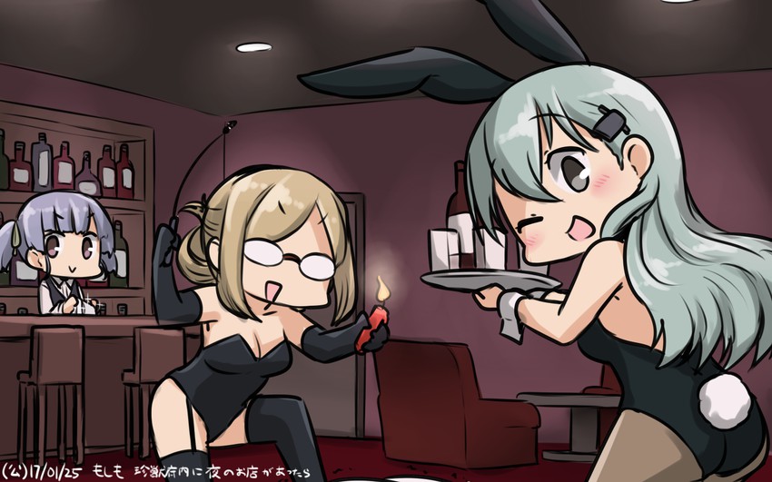 suzuya, katori, ooshio, and ooshio kai ni (kantai collection) drawn by hamu_koutarou