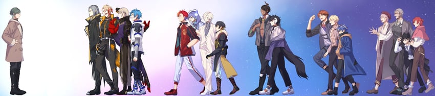 kageyama shien, astel leda, hanasaki miyabi, kanade izuru, regis altare, and 13 more (holostars and 1 more) drawn by akaie11