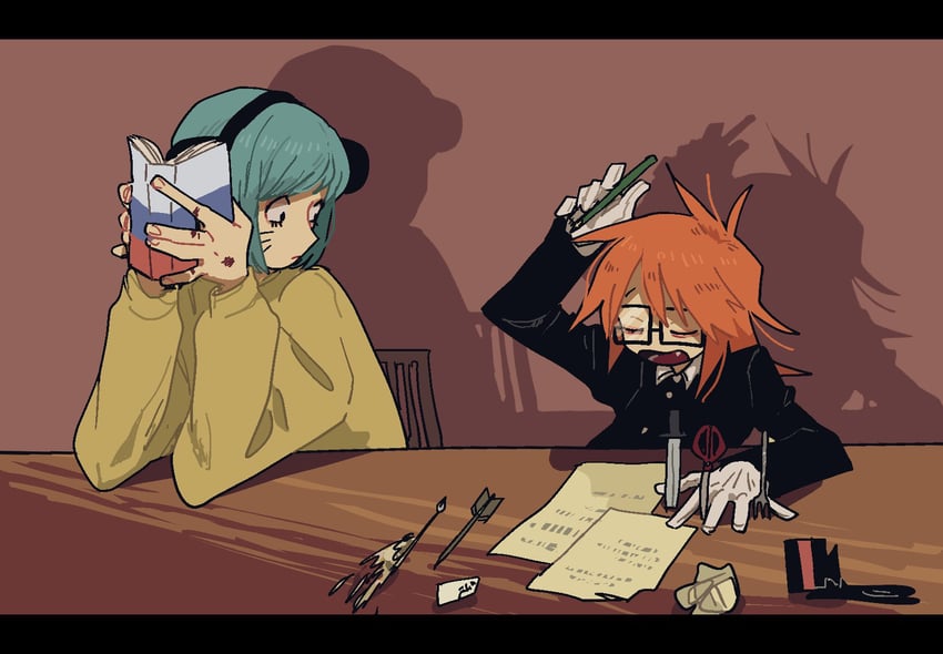 randal ivory and nyon (randal's friends) drawn by pomepom285685