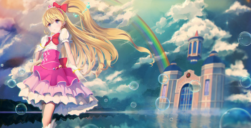 asahina mirai and cure miracle (precure and 1 more) drawn by nosaki_viola