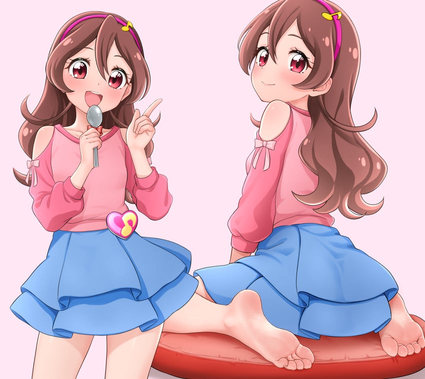 sakura uta (precure and 1 more) drawn by hinosaki