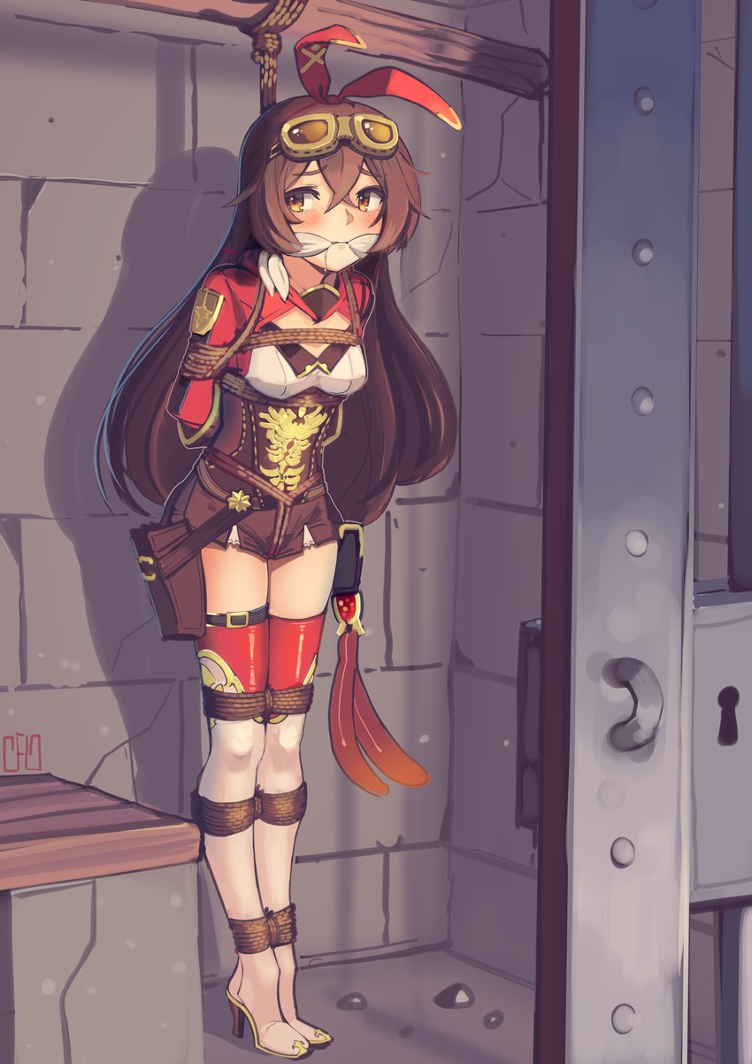 amber (genshin impact) drawn by cad_(caddo)