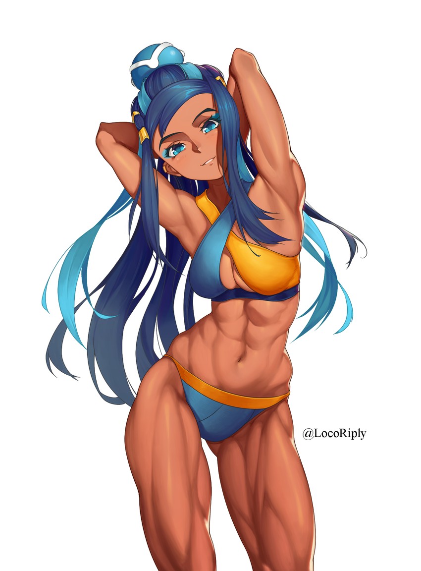 nessa (pokemon and 1 more) drawn by dmitriy_samarkin