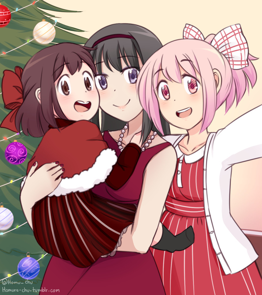 akemi homura and kaname madoka (original and 1 more) drawn by homura-chu