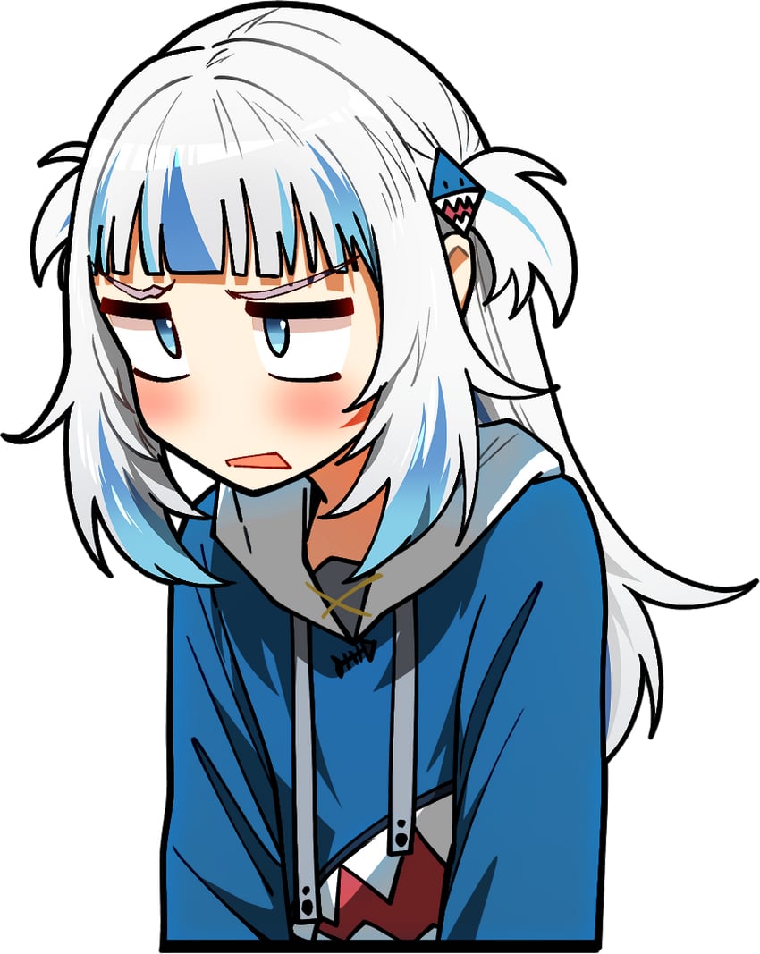 gawr gura (hololive and 1 more) drawn by ddolbang