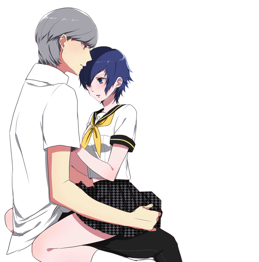 narukami yu and shirogane naoto (persona and 1 more) drawn by iketsuko