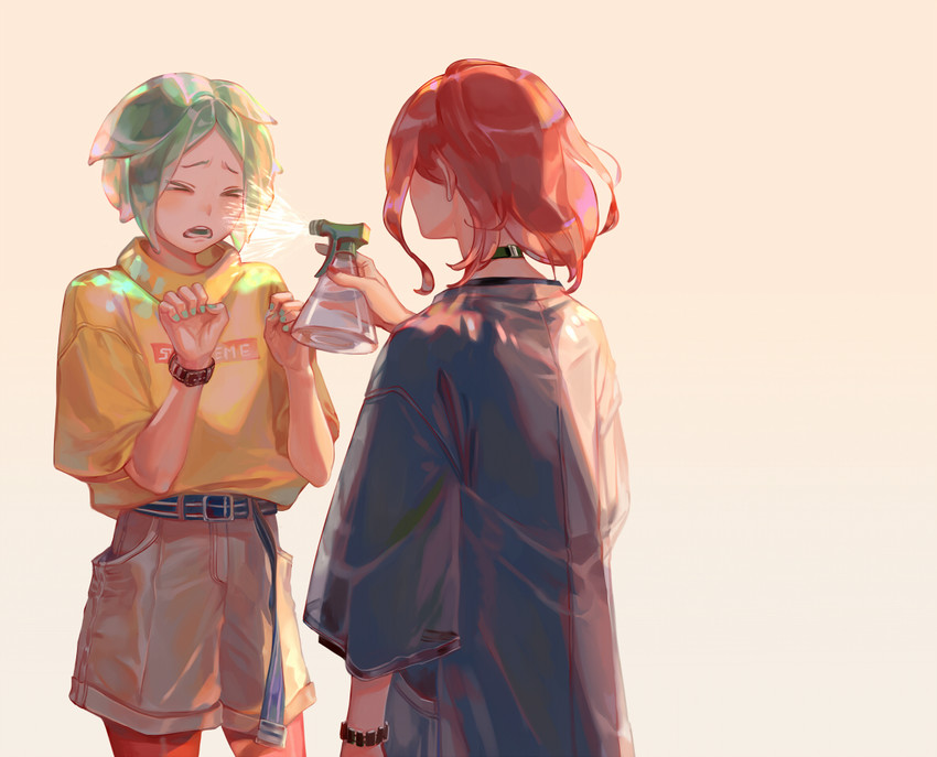 phosphophyllite and cinnabar (houseki no kuni) drawn by taro-k