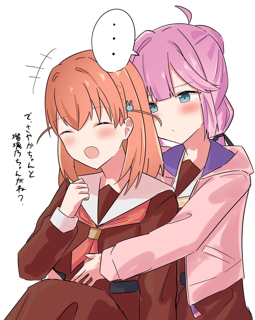 hinoshita kaho and anyoji hime (love live! and 1 more) drawn by hisho_(rythm_hisho)