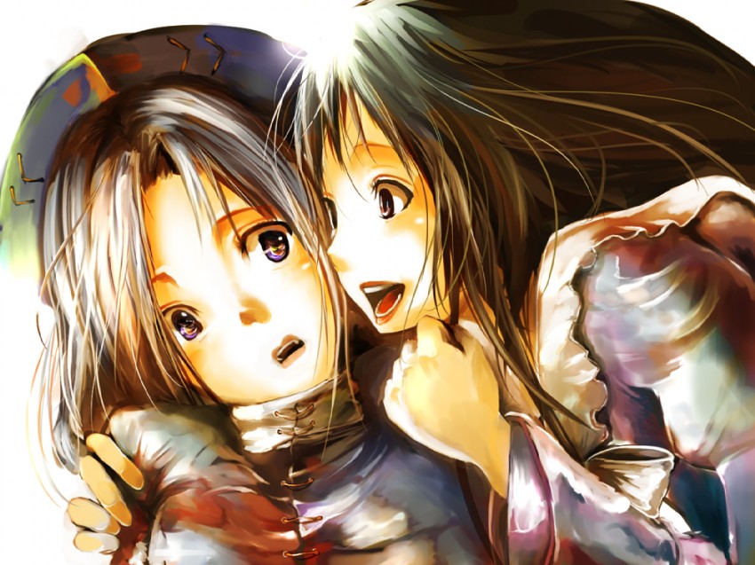 houraisan kaguya and yagokoro eirin (touhou) drawn by yae_(mono110)