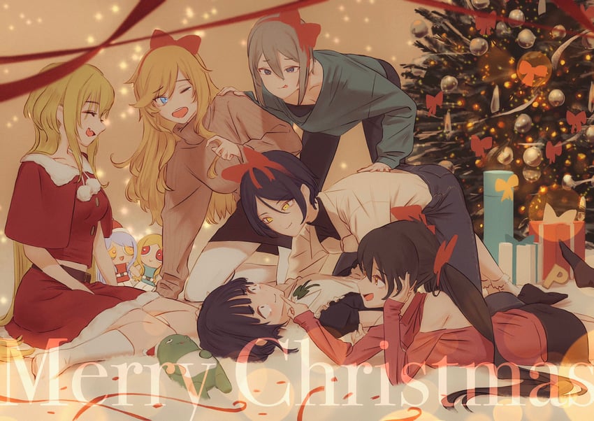 hayami kanade, ohtsuki yui, shiomi syuko, matoba risa, shirayuki chiyo, and 4 more (idolmaster and 1 more) drawn by deg_(deguana)